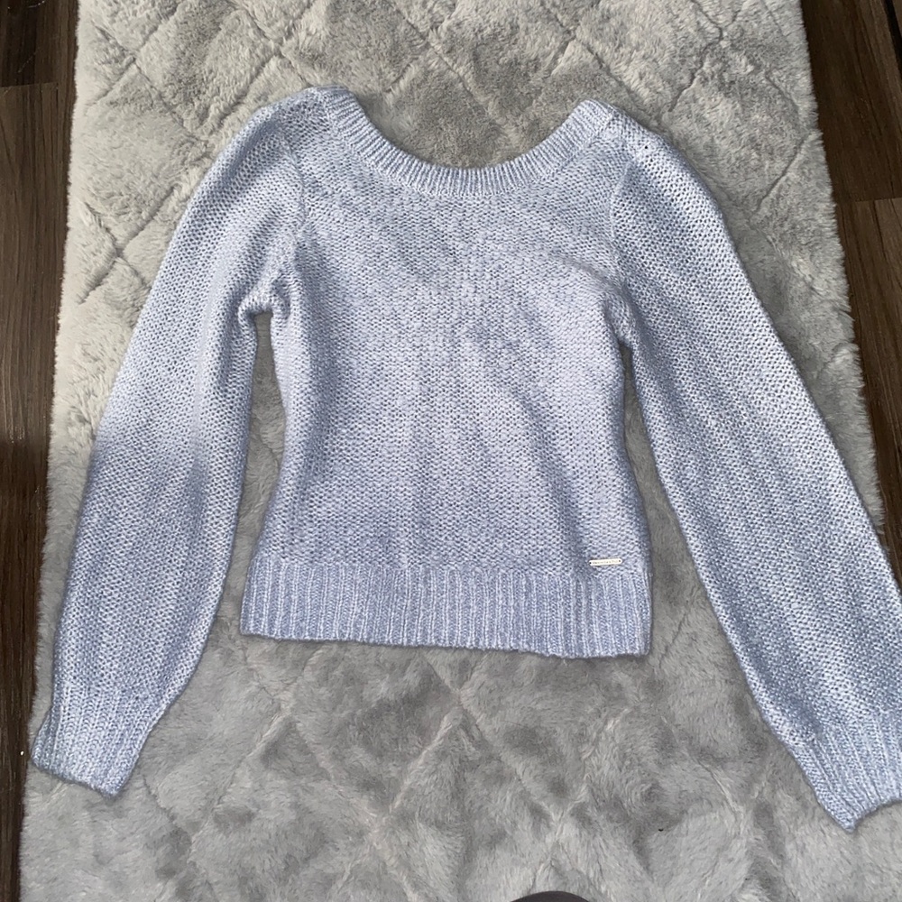 Abercrombie sweater with a low-back detail.